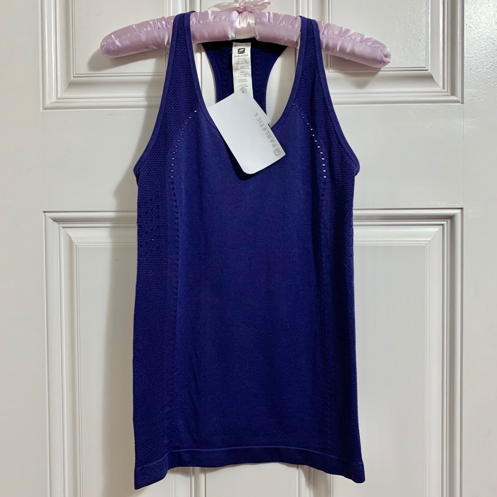 Fabletics Purple Delta Seamless Racer Back Tank II